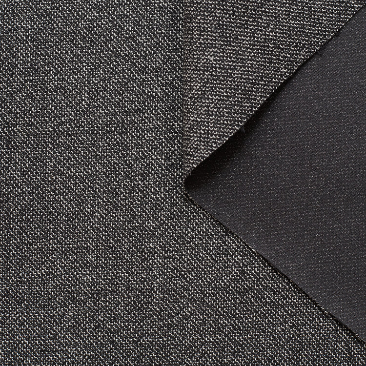 t22a01165 | Tweed Noir &amp; Blanc Thermocollé - vue 1