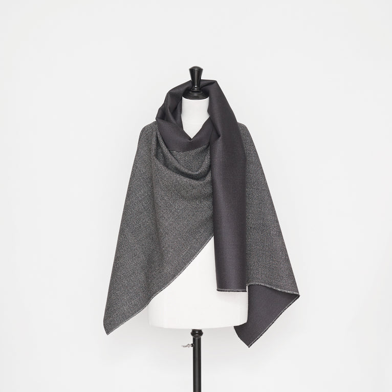 t22a01165 | Tweed Noir &amp; Blanc Thermocollé - vue 2