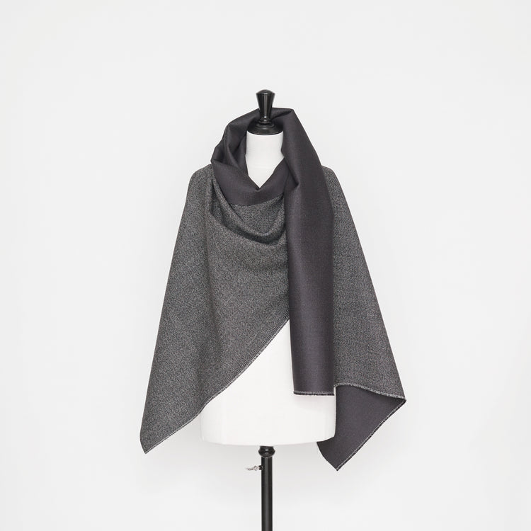 t22a01165 | Tweed Noir &amp; Blanc Thermocollé - vue 2