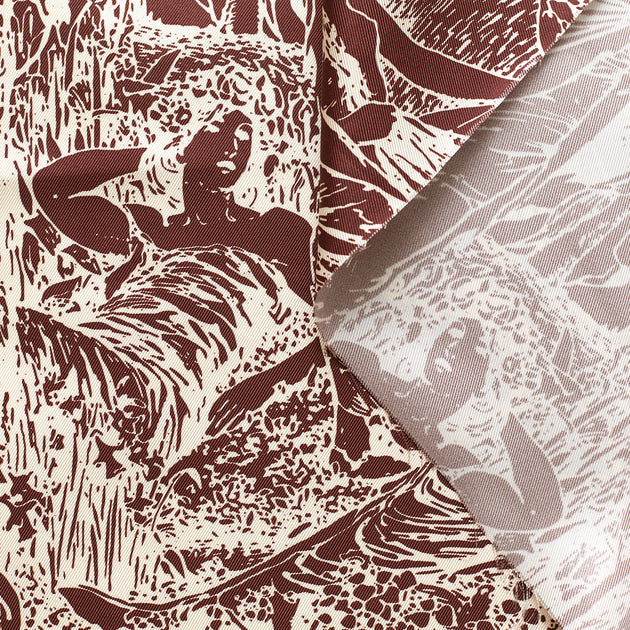 T22A01445 | Figure Printed Silk Twill