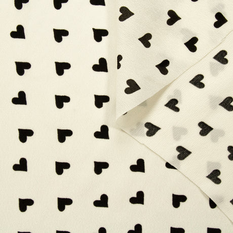 T22A01481 | Fluid Heart Printed Crepe