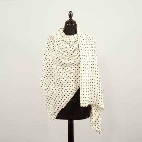  Fluid Heart Printed Crepe