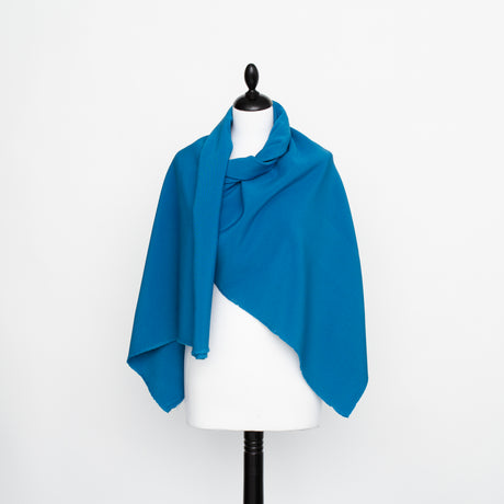  Double Face Wool & Silk Crepe