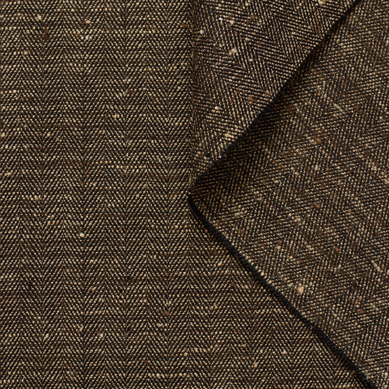 T22A01796 | Herringbone Silk &amp; Viscose Tweed - view 3