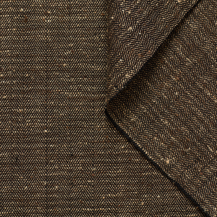 T22A01796 | Herringbone Silk &amp; Viscose Tweed - view 1