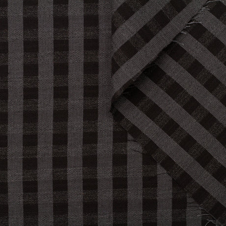t22a01832 | Tissu De Costume Vichy Laine Et Coton