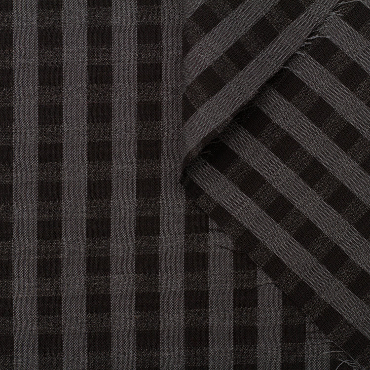 t22a01832 | Tissu De Costume Vichy Laine Et Coton - vue 1