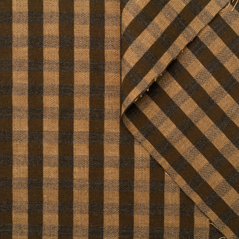 t22a01832 | Tissu De Costume Vichy Laine Et Coton - vue 1