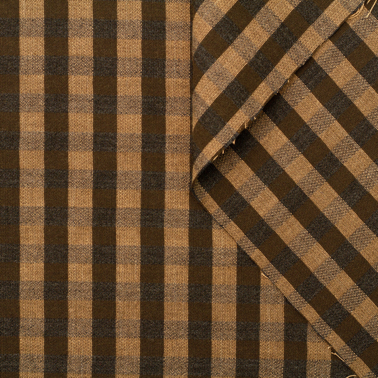 t22a01832 | Tissu De Costume Vichy Laine Et Coton - vue 1