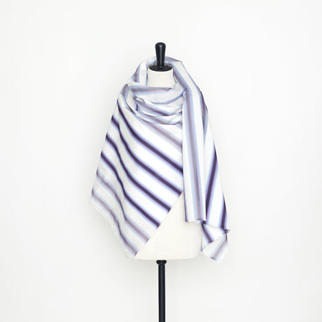  Sheer Cotton & Silk Ombre Stripe