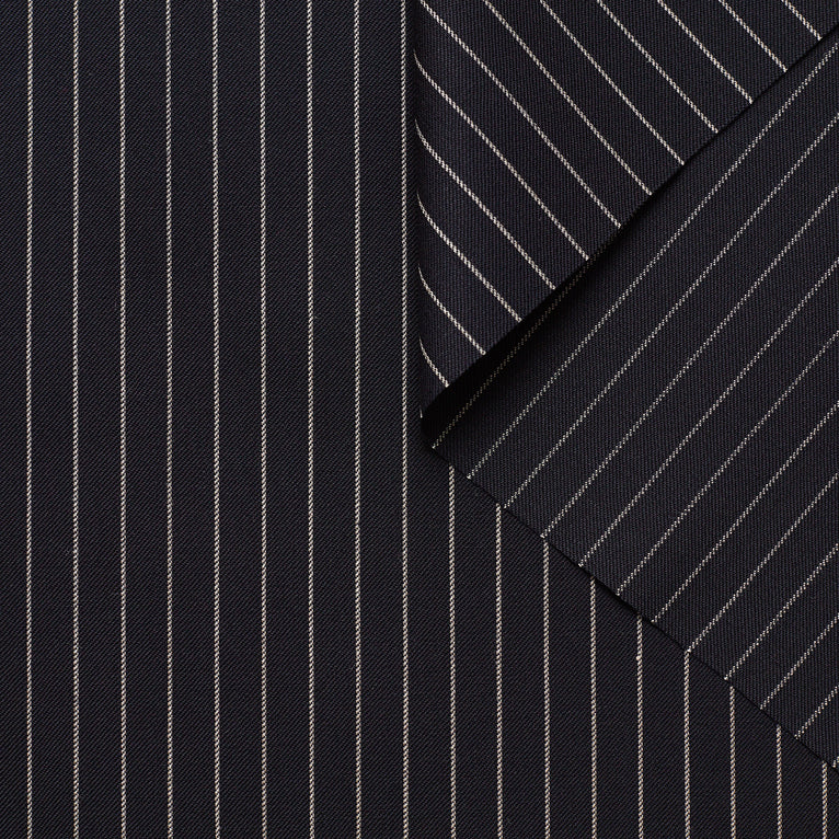 t22b03204 | Tissu De Costume Résistant Aux Froissements À Rayures - vue 1