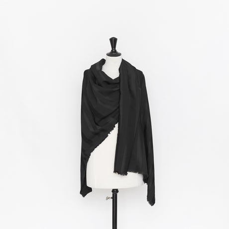  Satin Rayé En Viscose Et Laine