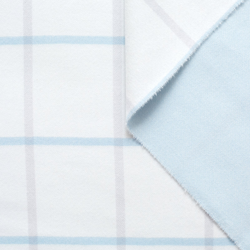 T22E00697 | Brushed Double Face Checked Wool