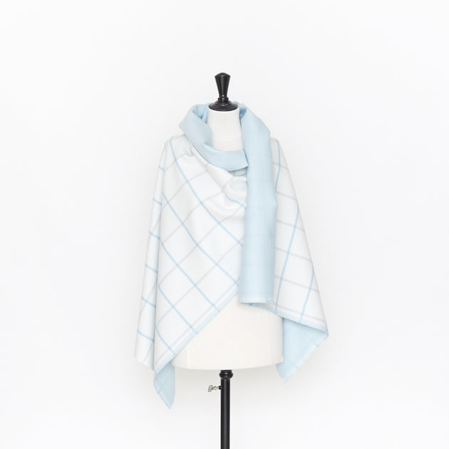 T22E00697 | Brushed Double Face Checked Wool