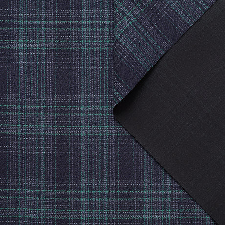 t22f00723 | Laine et Coton À Carreaux Plaid Tissage Panier