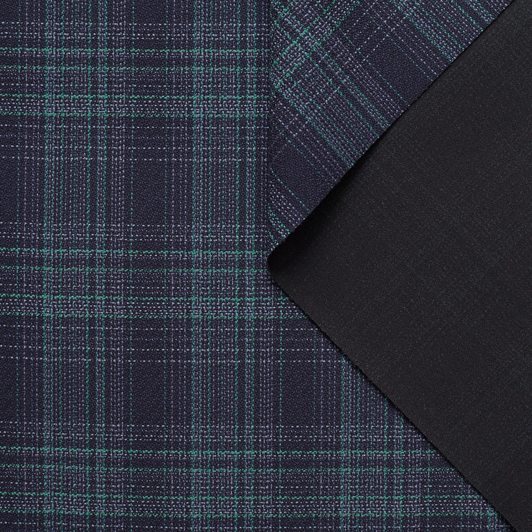 t22f00723 | Laine et Coton À Carreaux Plaid Tissage Panier - vue 1