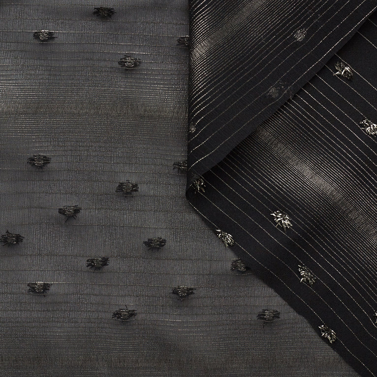 T22H03878 | Fils Coupés Striped Silk Georgette - view 1