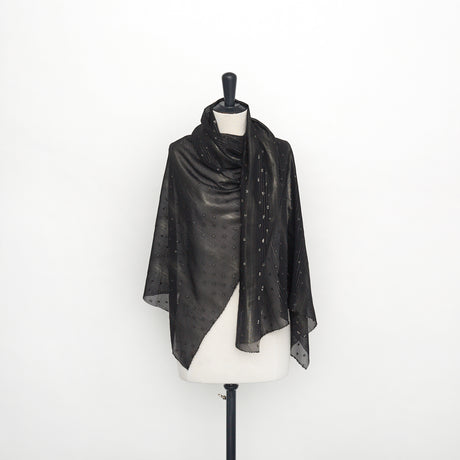  Fils Coupés Striped Silk Georgette