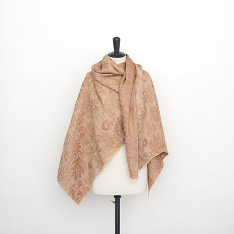  Silk & Linen Floral Jacquard