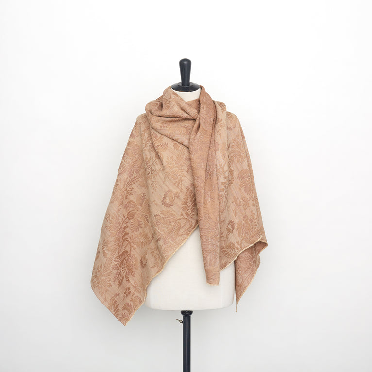 t22h03891 | Jacquard Floral en Soie &amp; Lin - vue 2