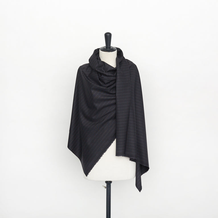 T22H03946 | Pinstripe Wool Flannel - view 2