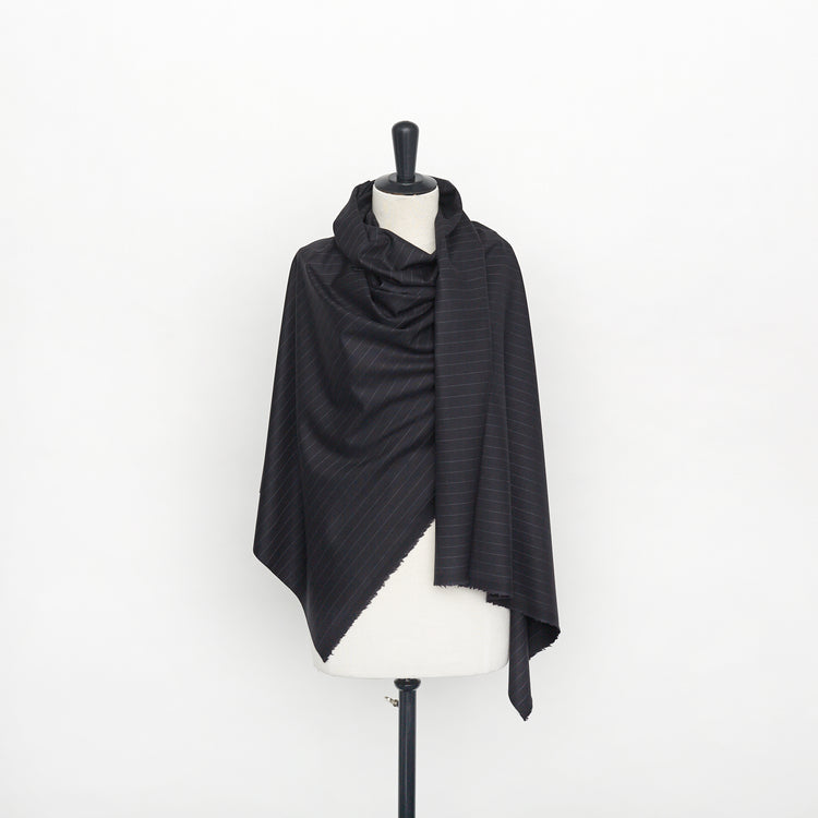 T22H03946 | Pinstripe Wool Flannel - view 2