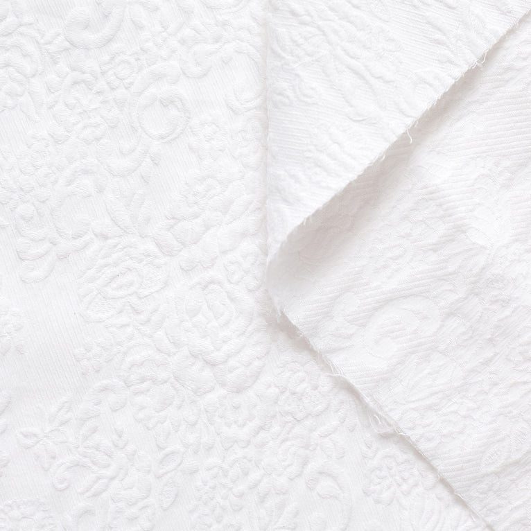 T22I00834 | Cotton &amp;  Silk Floral Jacquard - view 1