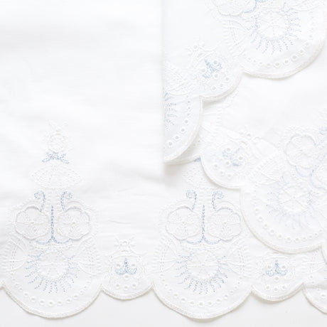 t22i00858 | Batiste De Coton Brodée Festonnée
