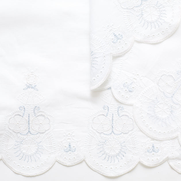t22i00858 | Batiste De Coton Brodée Festonnée