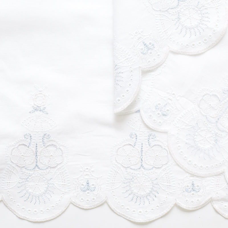 T22I00858 | Scalloped Embroidered Cotton Batiste