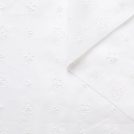 t22i00887 | Broderie Anglaise Sur Voile De Coton