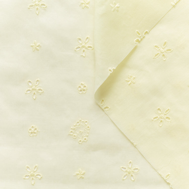 t22i00887 | Broderie Anglaise Sur Voile De Coton - vue 1