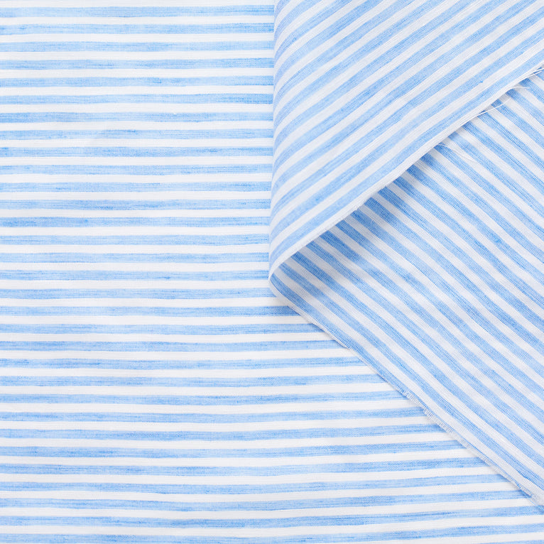 T22I00897 | Linen &amp; Cotton Striped Poplin - view 1