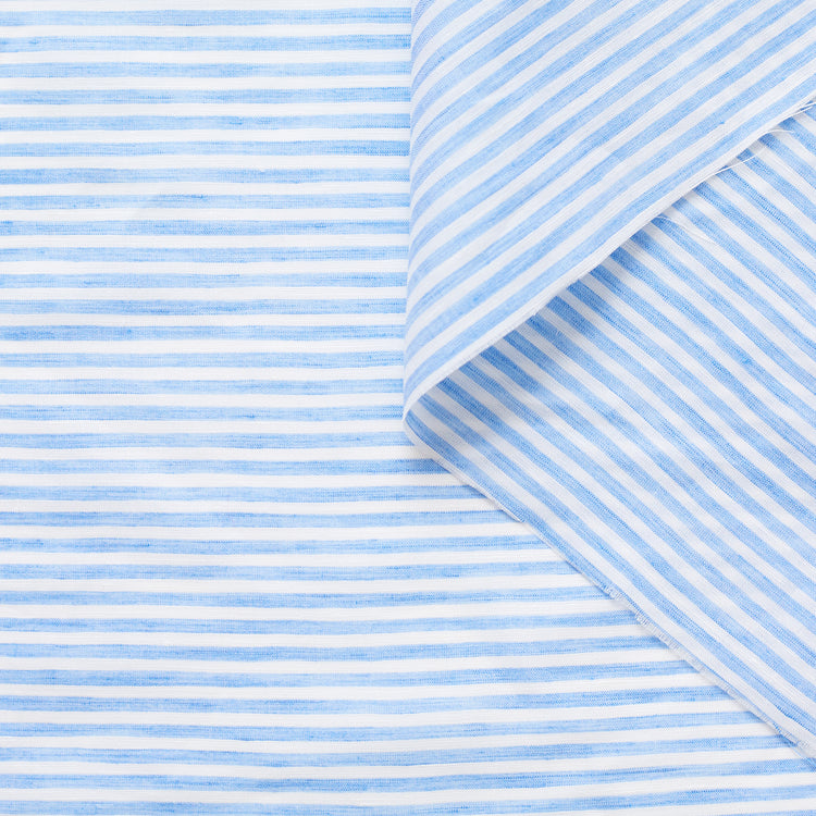 T22I00897 | Linen &amp; Cotton Striped Poplin - view 1