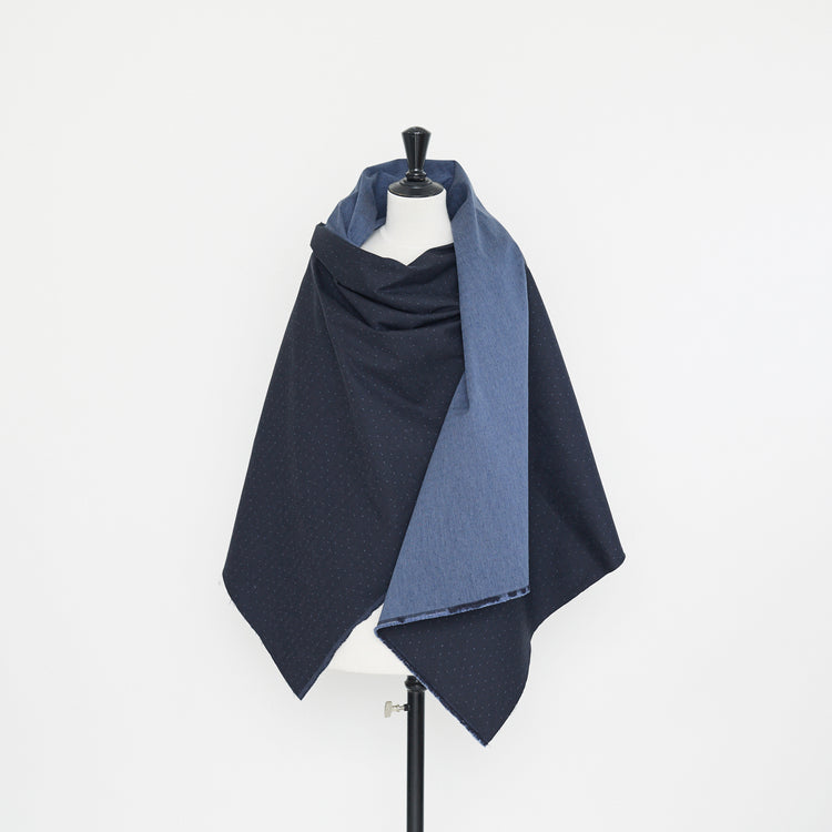 t22i00899 | Jacquard Réversible À Chevrons Coton Et Laine - vue 2