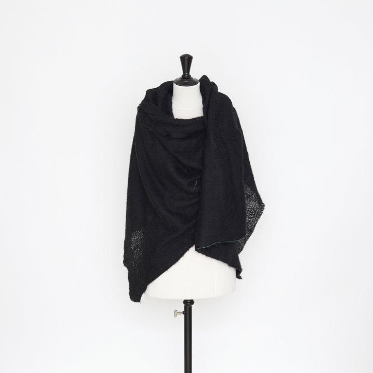 T22J00784 | Sheer Fluffy Viscose Knit - view 2