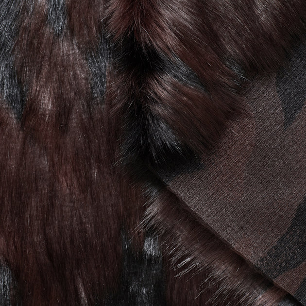 T22J00807 | Raccoon Jacquard Faux Fur