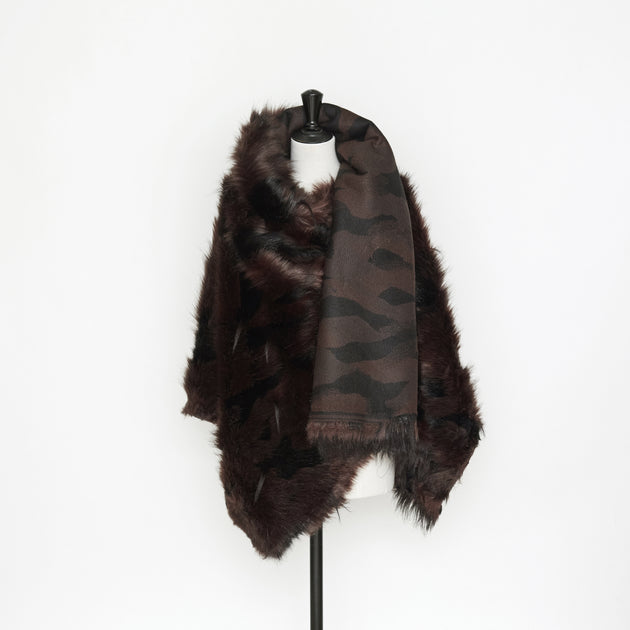 T22J00807 | Raccoon Jacquard Faux Fur