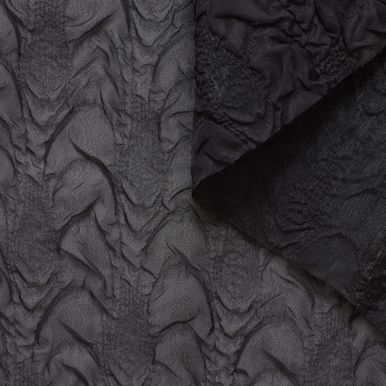 T22M00936 | Jacquard Organza Cloqué - view 1