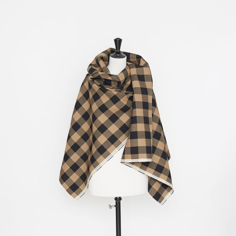 T22M00940 | Double Face Checked Wool Crepe