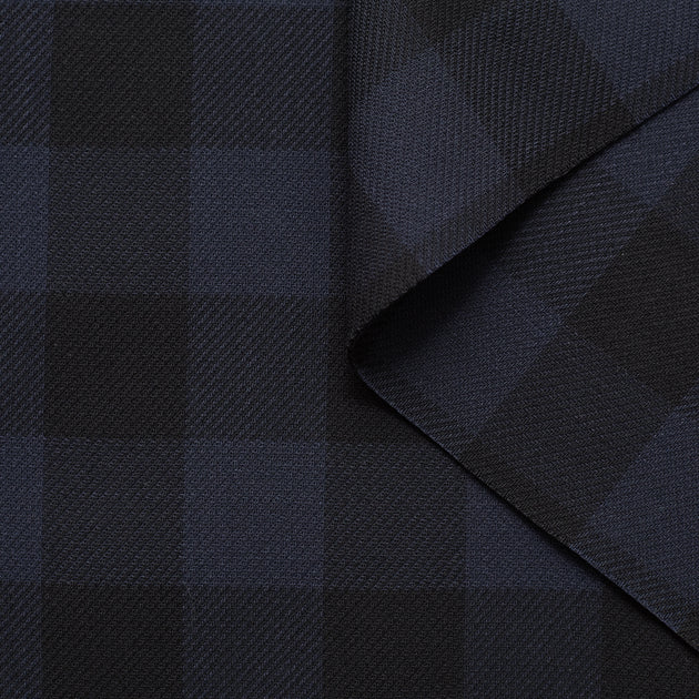 T22M00940 | Double Face Checked Wool Crepe