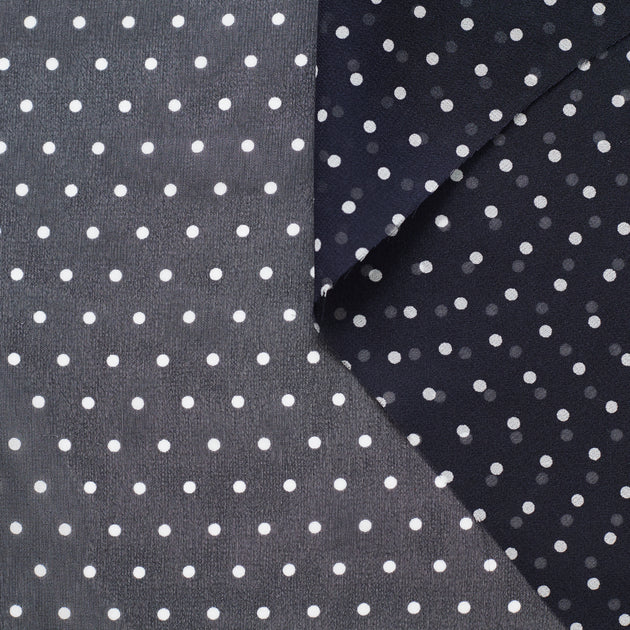 T22M00948 | Polka Dots Dry Silk Georgette