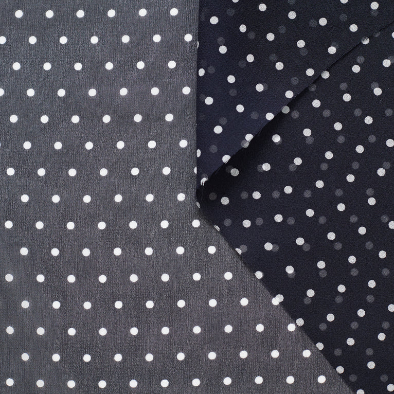 T22M00948 | Polka Dots Dry Silk Georgette - view 2