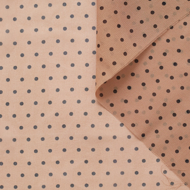 T22M00948 | Polka Dots Dry Silk Georgette