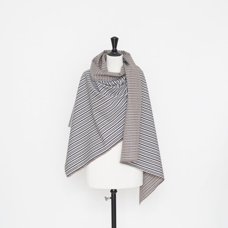 t22m00956 | Laine Vierge Rayée - vue 2