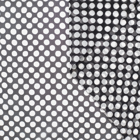 T22M00961 | Polka Dots Silk Georgette