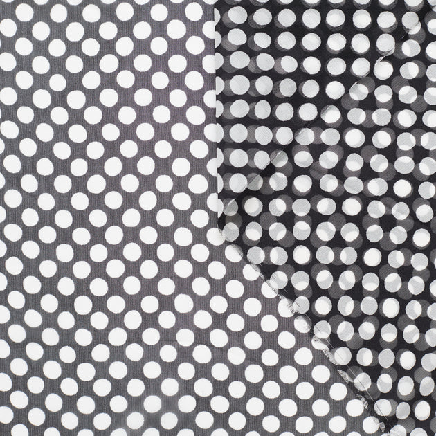 T22M00961 | Polka Dots Silk Georgette