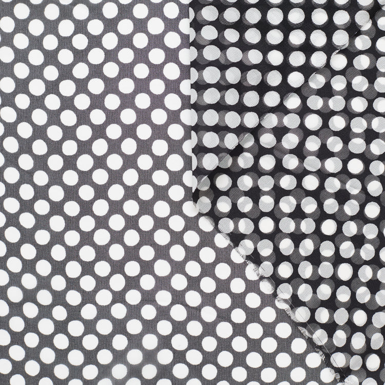 T22M00961 | Polka Dots Silk Georgette - view 1
