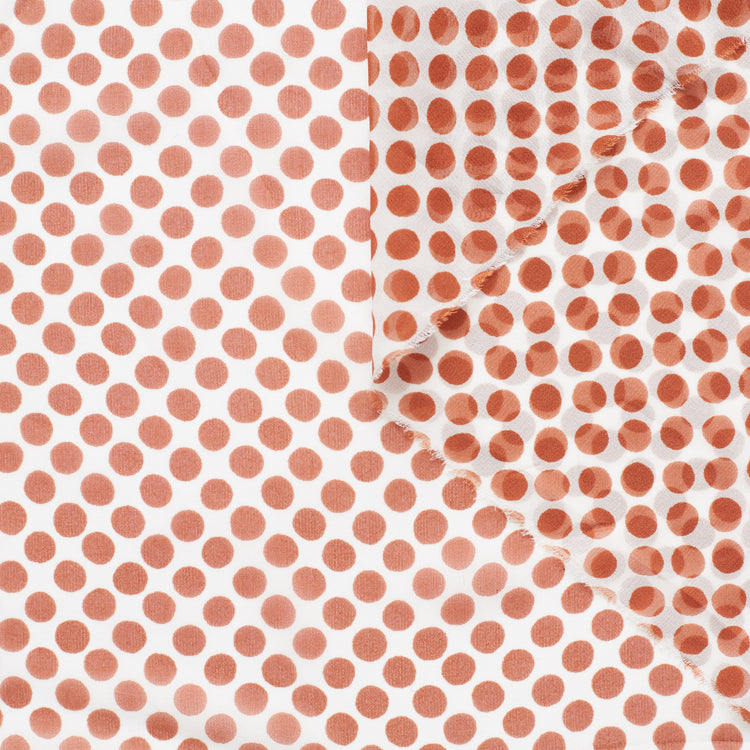 T22M00961 | Polka Dots Silk Georgette - view 1