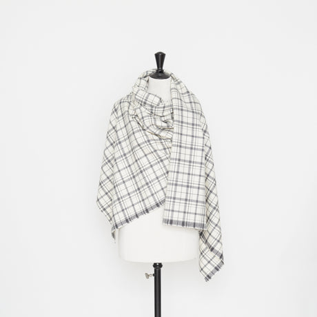 Drap de Laine Vierge à Carreaux